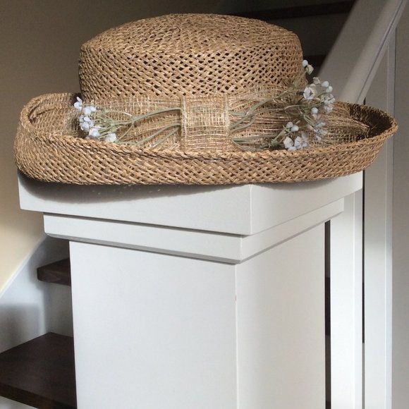 90s Vintage Cottagecore Sun Hat - Picture 4 of 9